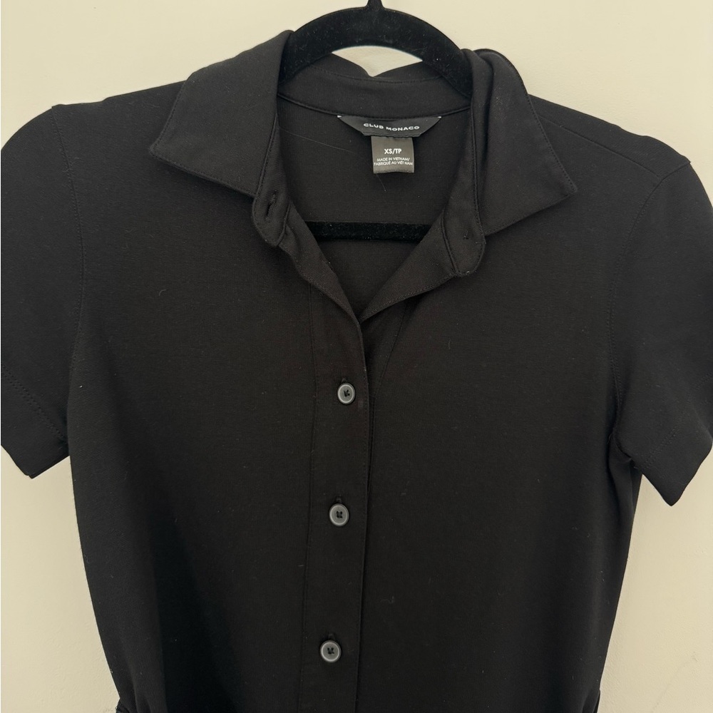 Club Monaco Button-Up Belted Dress - Picture 4 of 4